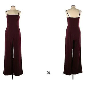 Express x Negin Mersalehi Jumpsuit in Burgundy Maroon Size 8